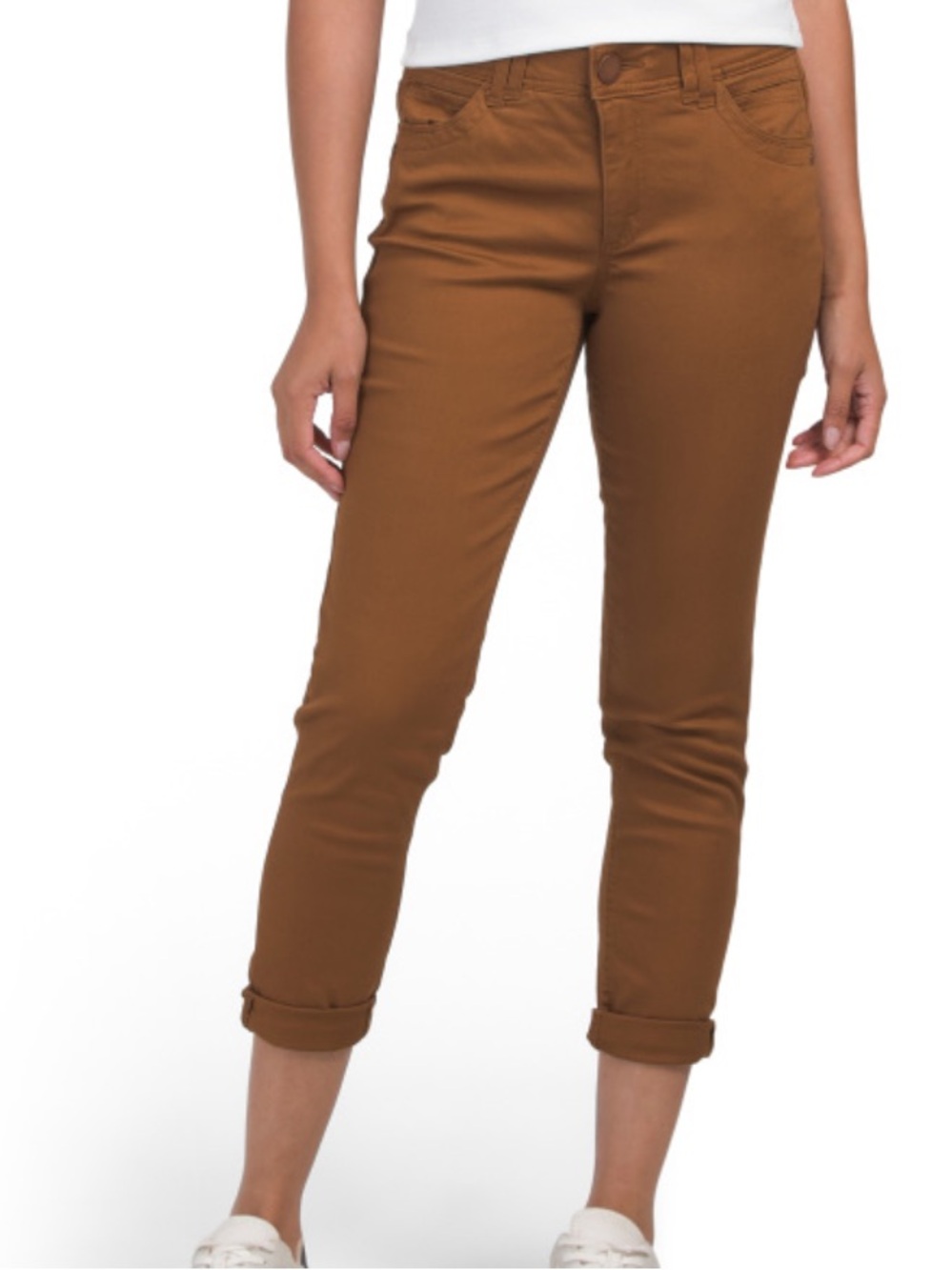 Democracy Women’s Pecan Slim Crop Jeans